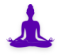 Meditation aura and third eye chakra vector